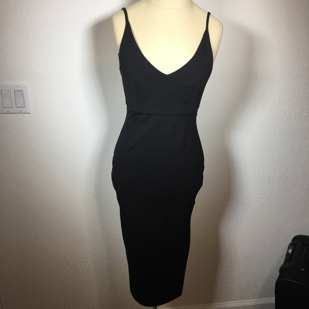Backless Minkpink dress with thigh high slit